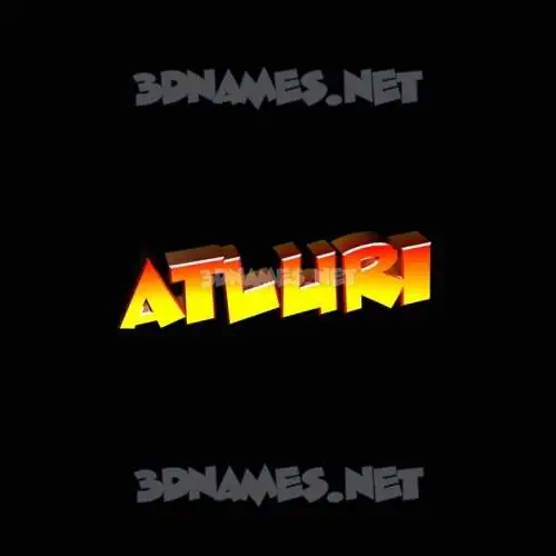 atluri in Black Background style - 3D name wallpaper