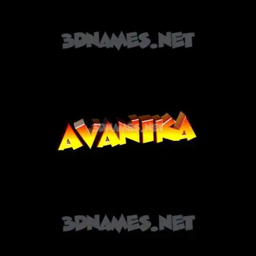 avanika in Black Background style - 3D name wallpaper