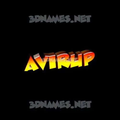 avirup in Black Background style - 3D name wallpaper