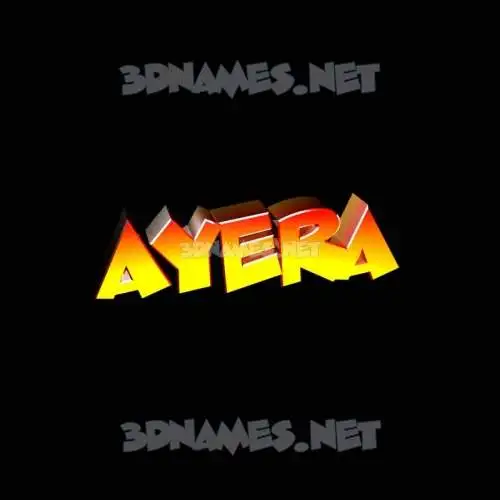 ayera in Black Background style - 3D name wallpaper ayera in Black Background style - 3D name wallpaper