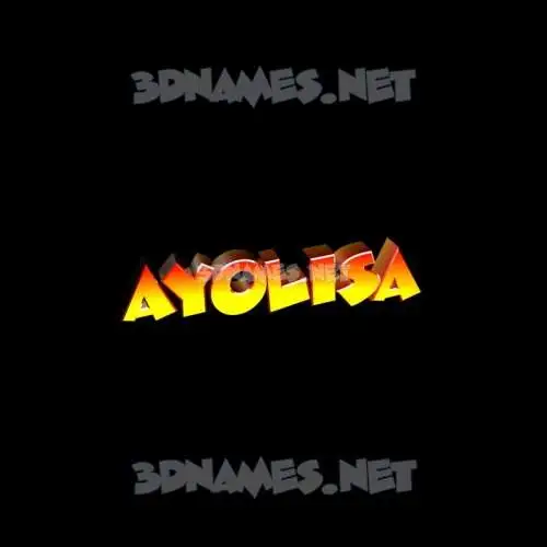 ayolisa in Black Background style - 3D name wallpaper ayolisa in Black Background style - 3D name wallpaper