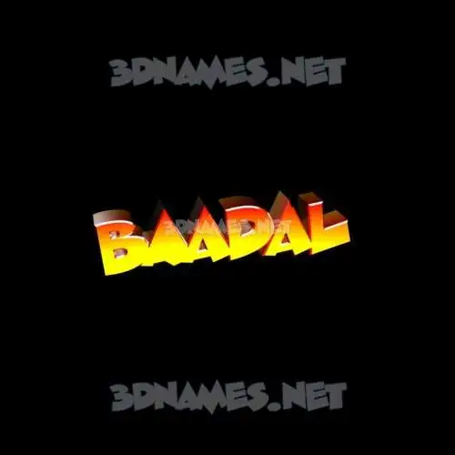 baadal in Black Background style - 3D name wallpaper baadal in Black Background style - 3D name wallpaper