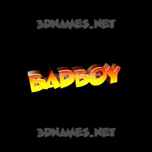 badboy in Black Background style - 3D name wallpaper badboy in Black Background style - 3D name wallpaper