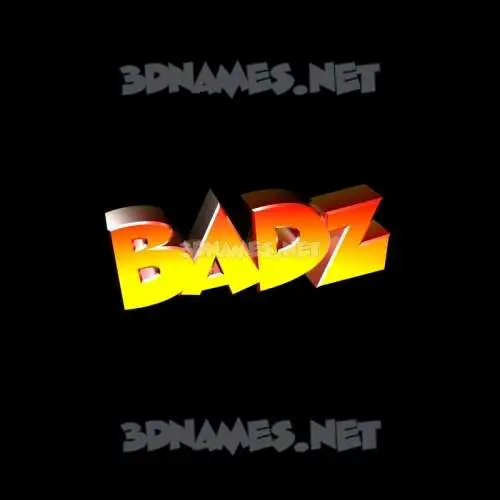 badz in Black Background style - 3D name wallpaper badz in Black Background style - 3D name wallpaper