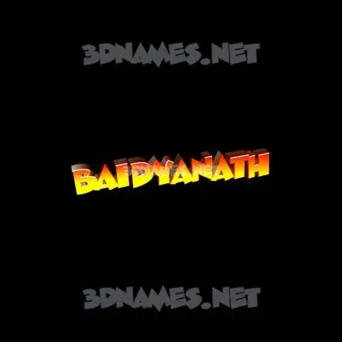 baidyanath in Black Background style - 3D name wallpaper
