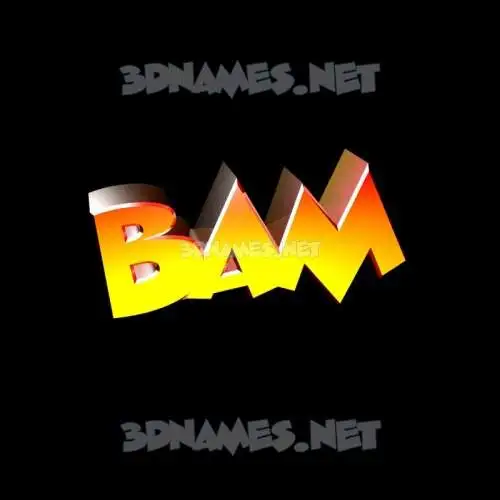 bam in Black Background style - 3D name wallpaper bam in Black Background style - 3D name wallpaper