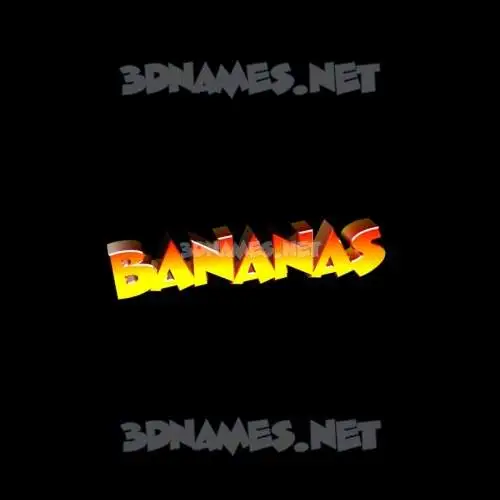 bananas in Black Background style - 3D name wallpaper bananas in Black Background style - 3D name wallpaper