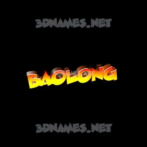 baolong in Black Background style - 3D name wallpaper baolong in Black Background style - 3D name wallpaper