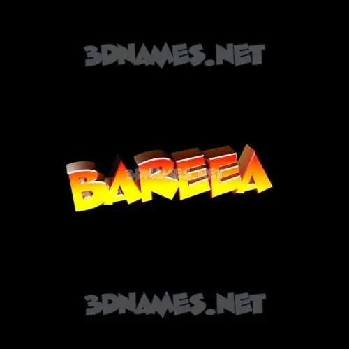 bareea in Black Background style - 3D name wallpaper bareea in Black Background style - 3D name wallpaper