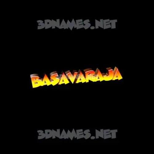 basavaraja in Black Background style - 3D name wallpaper