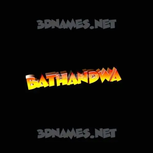 bathandwa in Black Background style - 3D name wallpaper