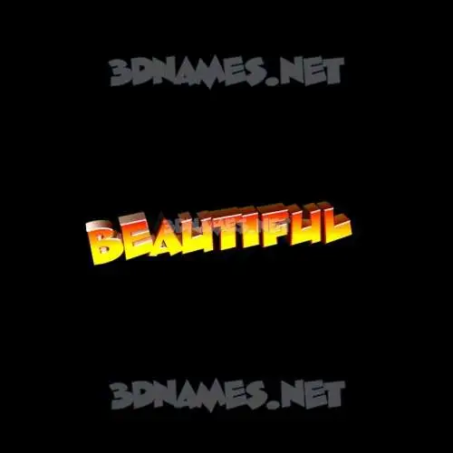 beautiful in Black Background style - 3D name wallpaper beautiful in Black Background style - 3D name wallpaper