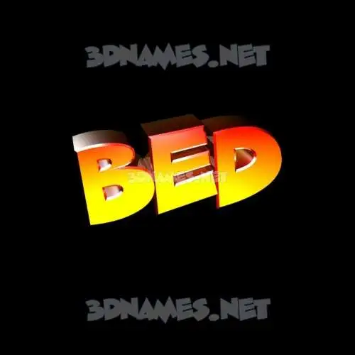 bed in Black Background style - 3D name wallpaper bed in Black Background style - 3D name wallpaper