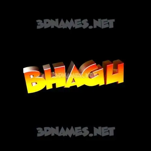 bhagu in Black Background style - 3D name wallpaper