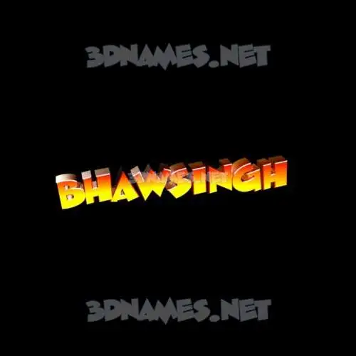 bhawsingh in Black Background style - 3D name wallpaper