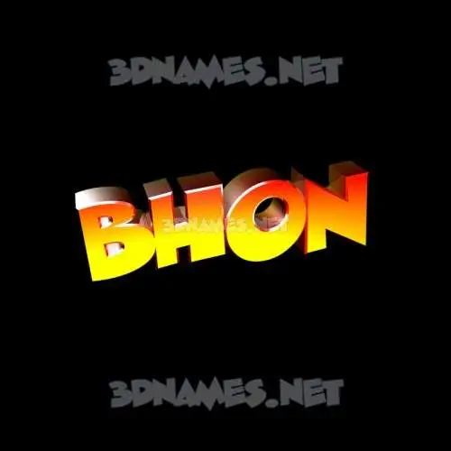 bhon in Black Background style - 3D name wallpaper bhon in Black Background style - 3D name wallpaper