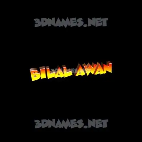 bilal awan in Black Background style - 3D name wallpaper bilal awan in Black Background style - 3D name wallpaper