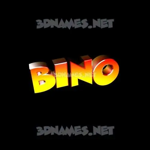 bino in Black Background style - 3D name wallpaper bino in Black Background style - 3D name wallpaper