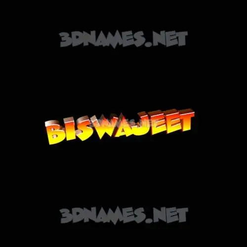 biswajeet in Black Background style - 3D name wallpaper