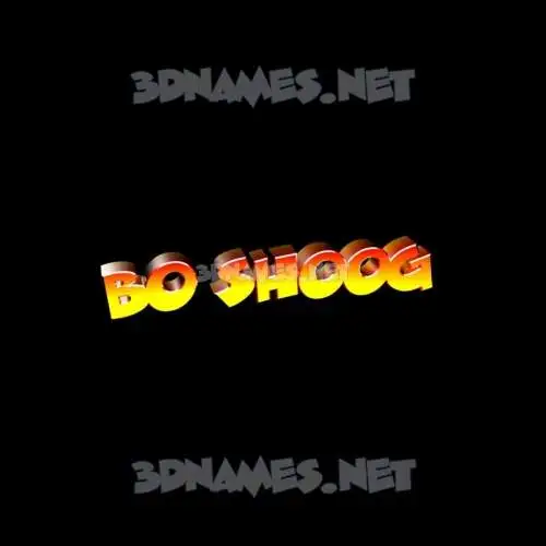 bo shoog in Black Background style - 3D name wallpaper bo shoog in Black Background style - 3D name wallpaper