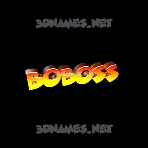 boboss in Black Background style - 3D name wallpaper boboss in Black Background style - 3D name wallpaper