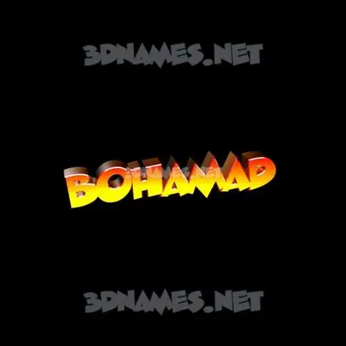 bohamad in Black Background style - 3D name wallpaper bohamad in Black Background style - 3D name wallpaper