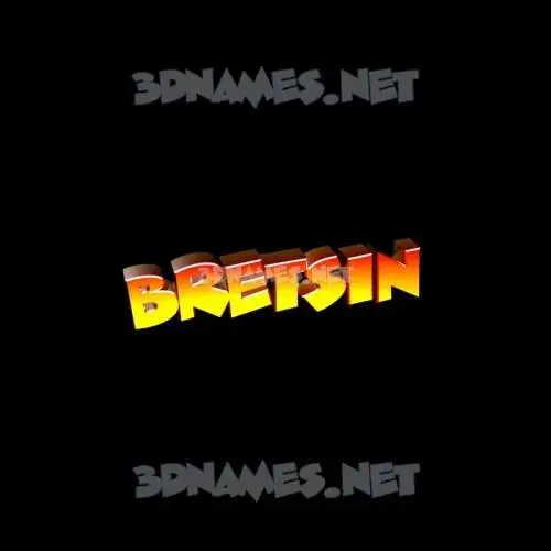 bretsin in Black Background style - 3D name wallpaper bretsin in Black Background style - 3D name wallpaper