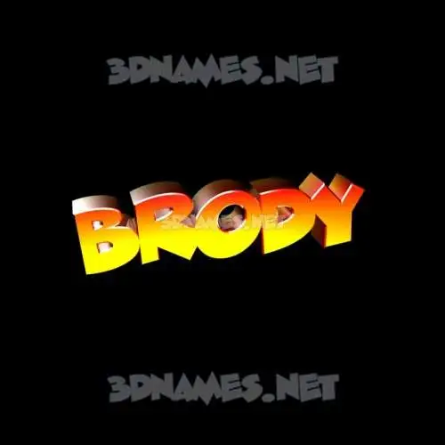 brody in Black Background style - 3D name wallpaper