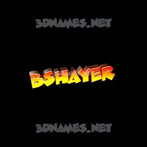 bshayer in Black Background style - 3D name wallpaper bshayer in Black Background style - 3D name wallpaper