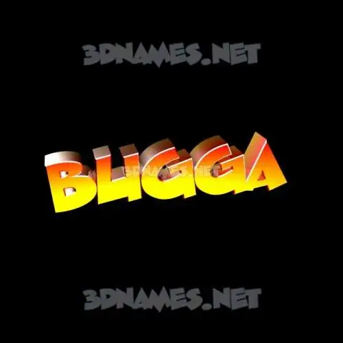 bugga in Black Background style - 3D name wallpaper