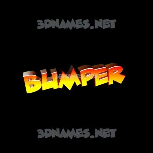 bumper in Black Background style - 3D name wallpaper bumper in Black Background style - 3D name wallpaper
