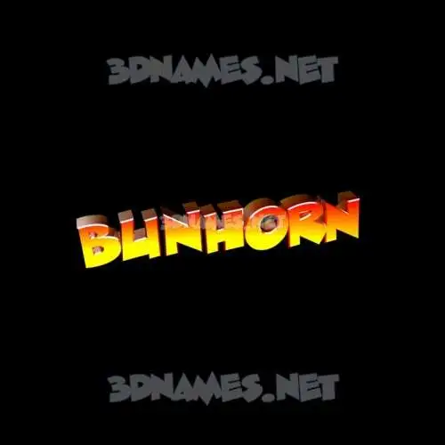 bunhorn in Black Background style - 3D name wallpaper bunhorn in Black Background style - 3D name wallpaper