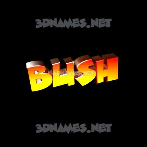 bush in Black Background style - 3D name wallpaper bush in Black Background style - 3D name wallpaper