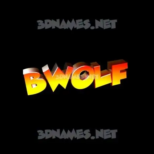 bwolf in Black Background style - 3D name wallpaper bwolf in Black Background style - 3D name wallpaper