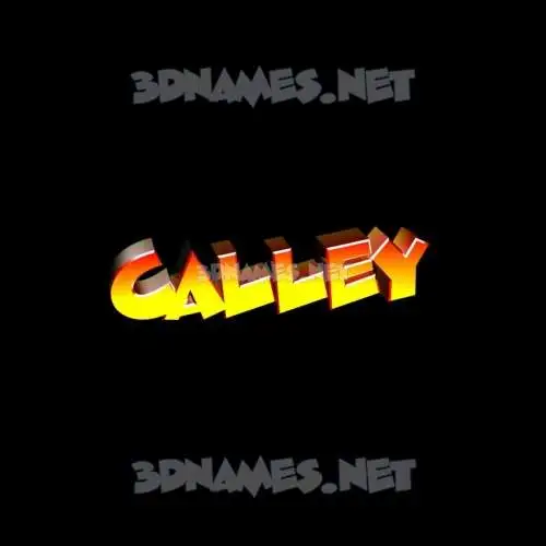 calley in Black Background style - 3D name wallpaper