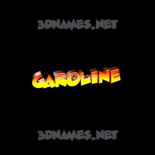 caroline in Black Background style - 3D name wallpaper caroline in Black Background style - 3D name wallpaper