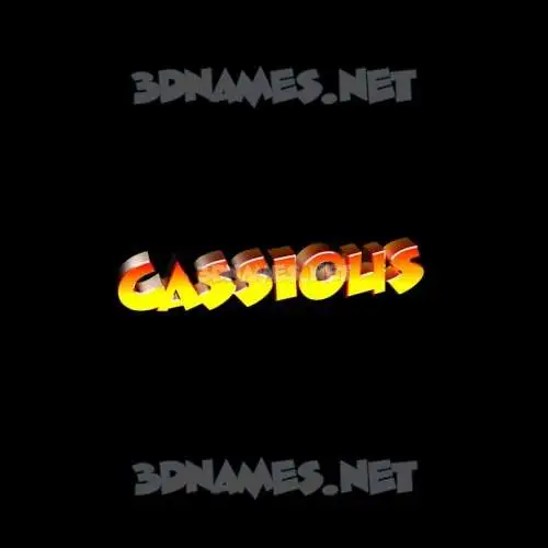 cassious in Black Background style - 3D name wallpaper