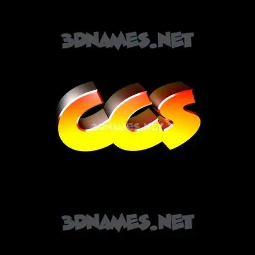 ccs in Black Background style - 3D name wallpaper