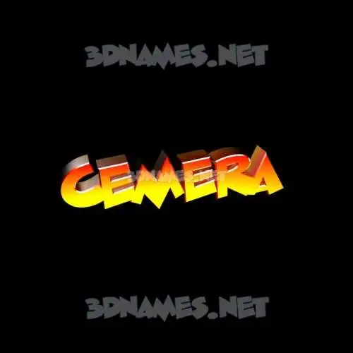 cemera in Black Background style - 3D name wallpaper