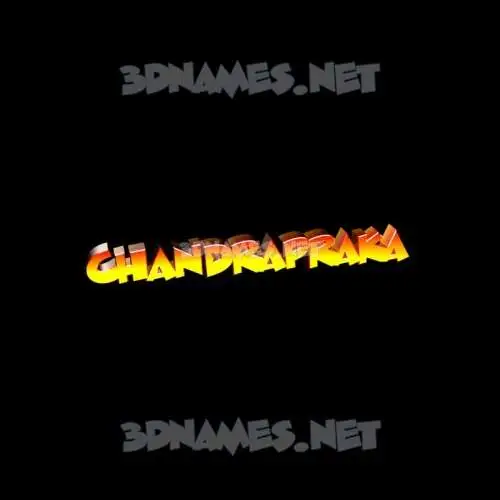 chandrapraka in Black Background style - 3D name wallpaper
