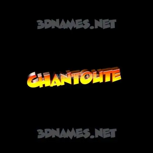 chantoute in Black Background style - 3D name wallpaper