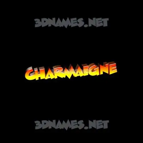 charmaigne in Black Background style - 3D name wallpaper