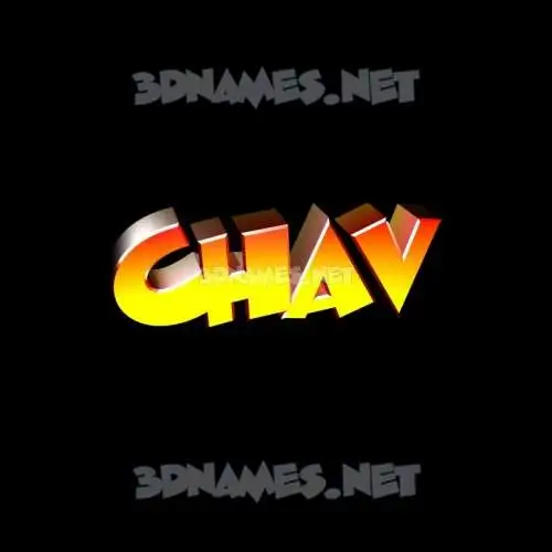 chav in Black Background style - 3D name wallpaper chav in Black Background style - 3D name wallpaper