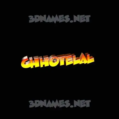 chhotelal in Black Background style - 3D name wallpaper