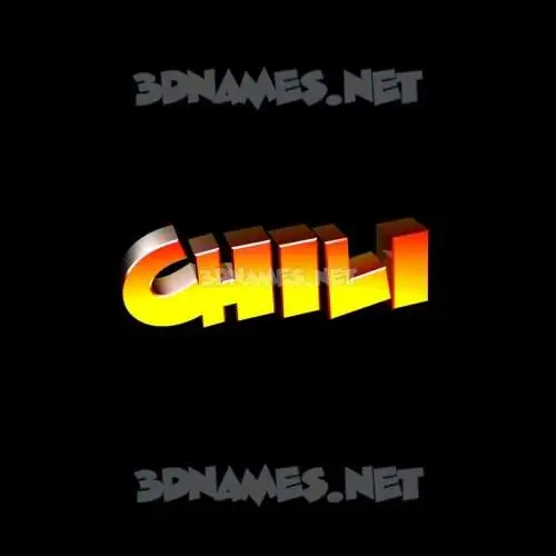 chili in Black Background style - 3D name wallpaper chili in Black Background style - 3D name wallpaper
