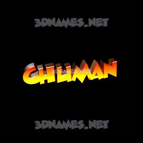 chuman in Black Background style - 3D name wallpaper