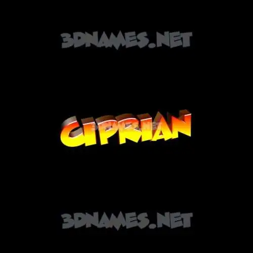 ciprian in Black Background style - 3D name wallpaper