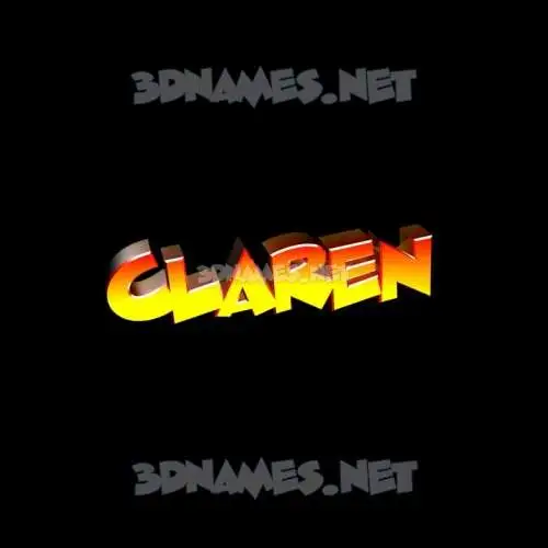 claren in Black Background style - 3D name wallpaper claren in Black Background style - 3D name wallpaper