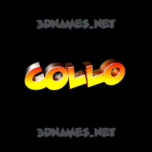 collo in Black Background style - 3D name wallpaper collo in Black Background style - 3D name wallpaper