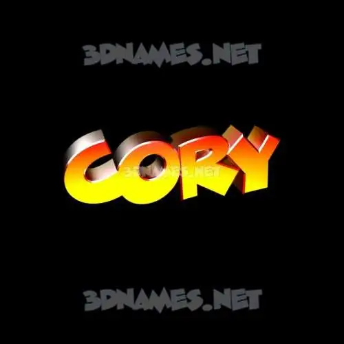 cory in Black Background style - 3D name wallpaper